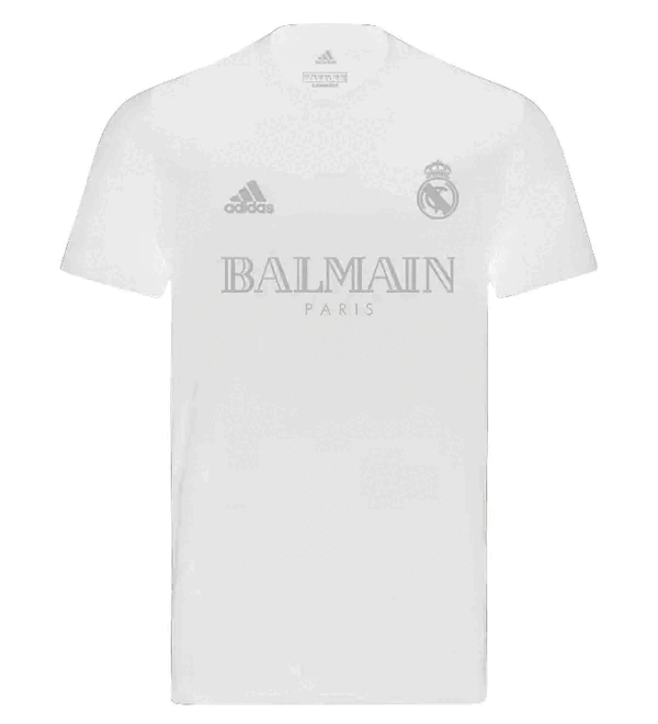 Camisa Real Madrid 23/24 Adidas - Balmain Branca