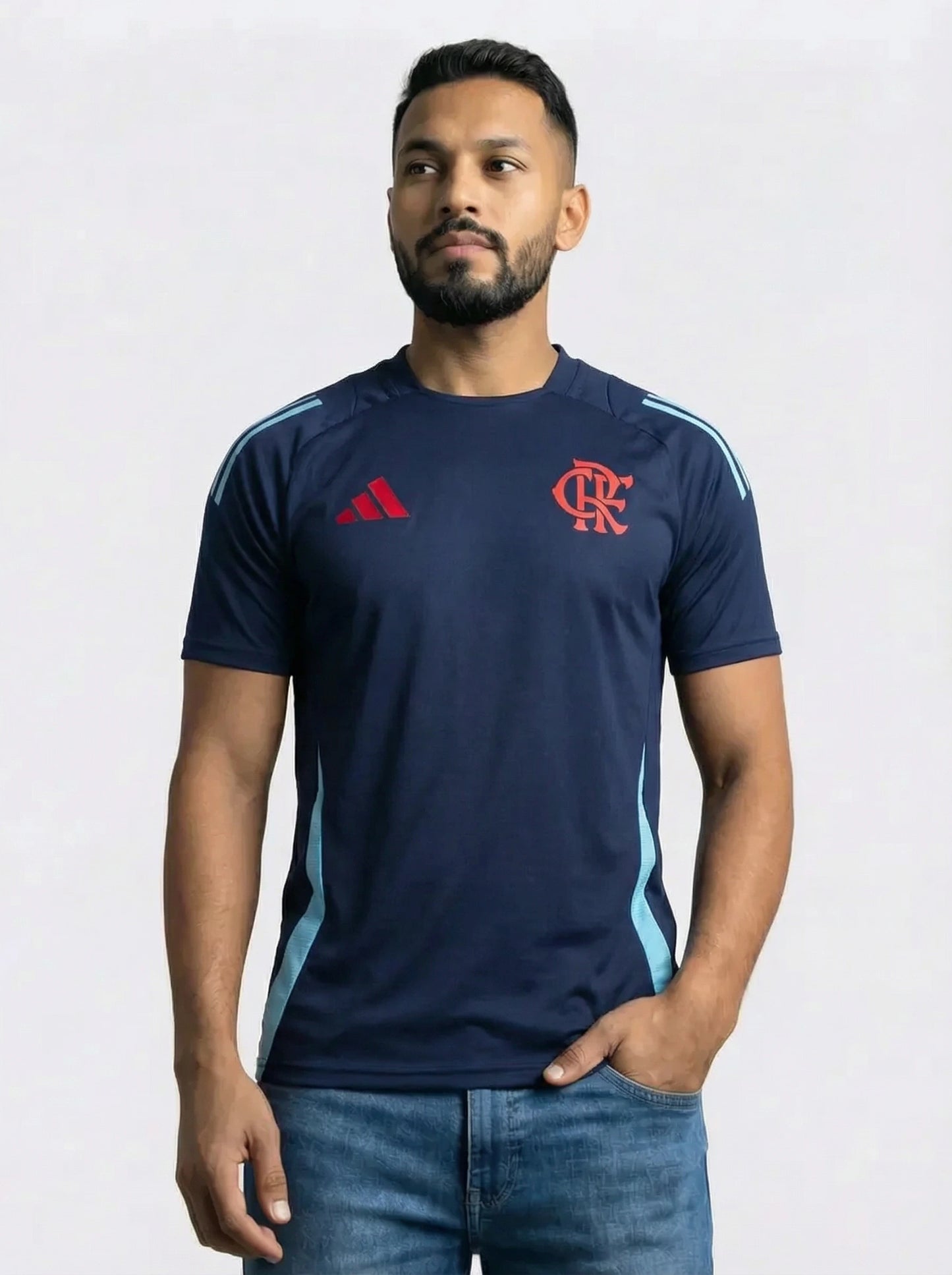 Camisa Flamengo Treino Azul Escuro 25-26