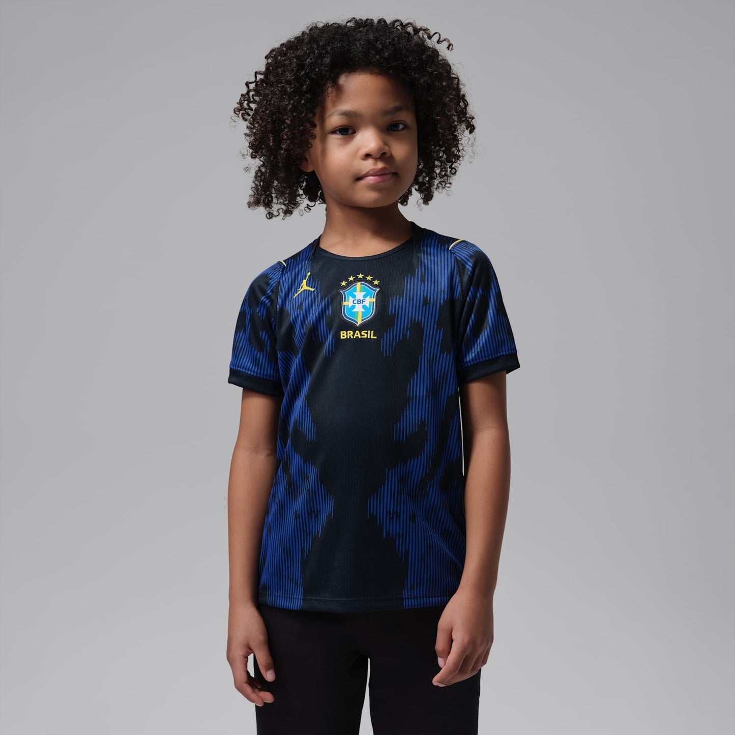 Camisa Brasil Jordan II 2026/27 Torcedor Pro Criança Azul