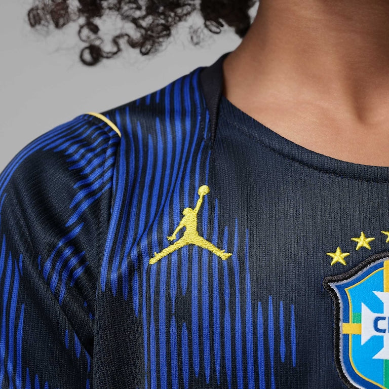 Camisa Brasil Jordan II 2026/27 Torcedor Pro Criança Azul