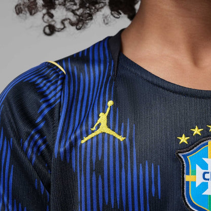 Camisa Brasil Jordan II 2026/27 Torcedor Pro Criança Azul