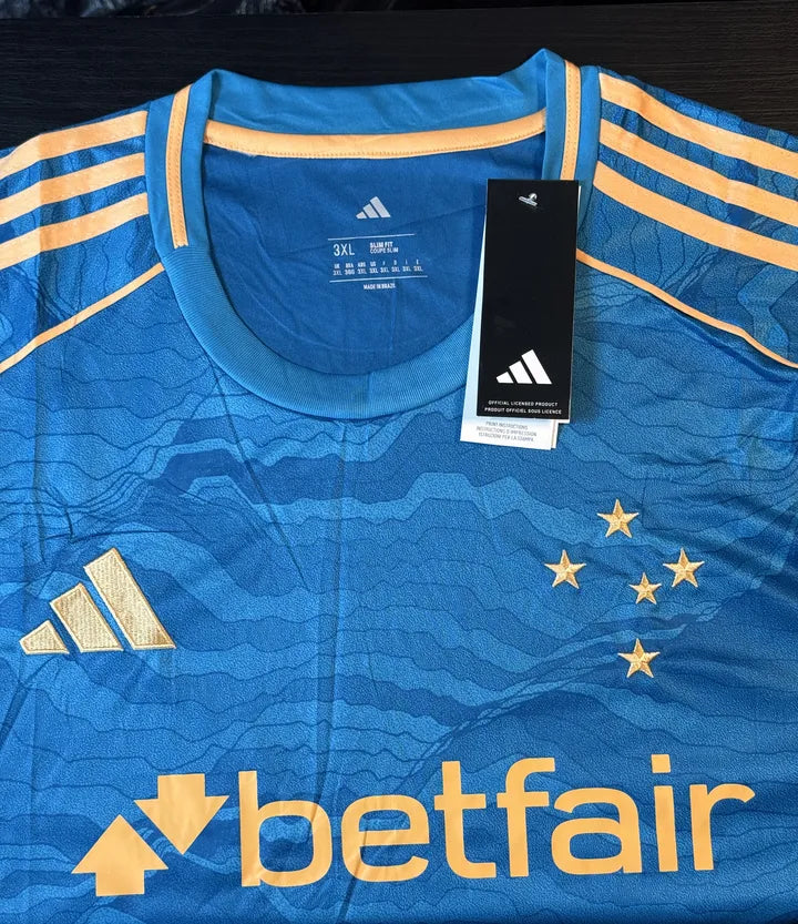 Camisa Cruzeiro Azul e Dourado III 25-26