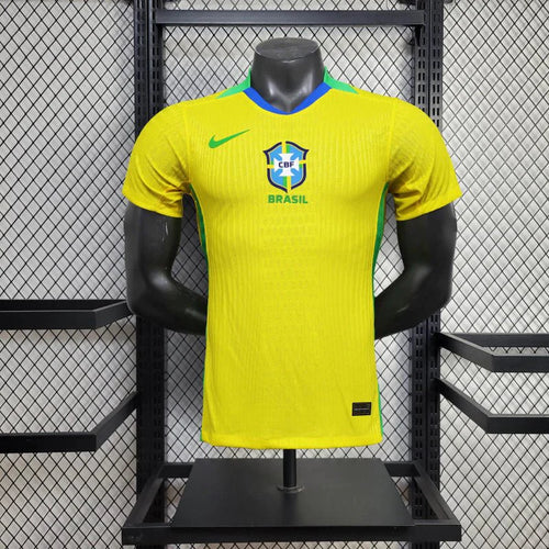 Camisa da Seleção do Brasil I 2025/26 Masculina Amarela  Jogador