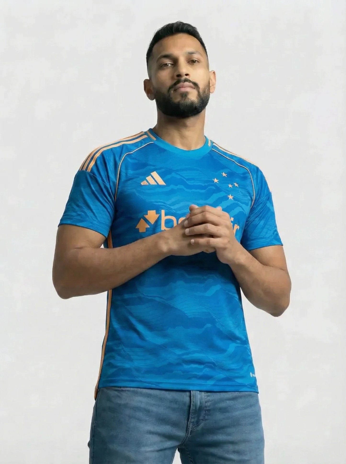 Camisa Cruzeiro Azul e Dourado III 25-26