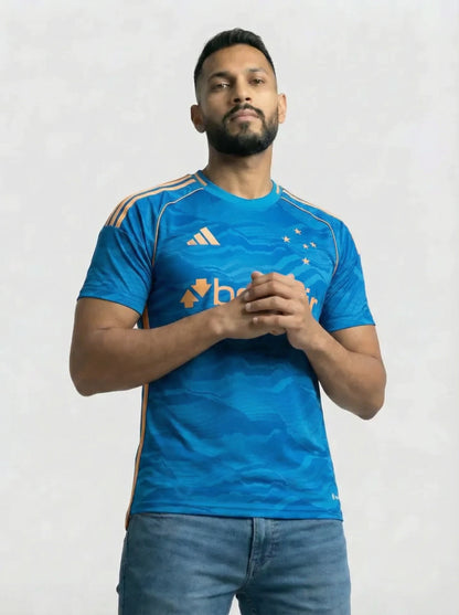 Camisa Cruzeiro Azul e Dourado III 25-26