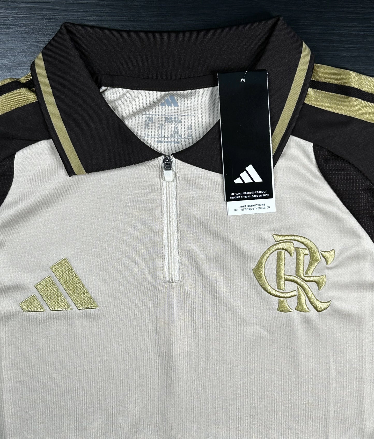 Camisa Flamengo Polo Bege 26/27