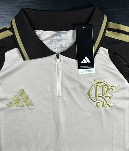 Camisa Flamengo Polo Bege 26/27