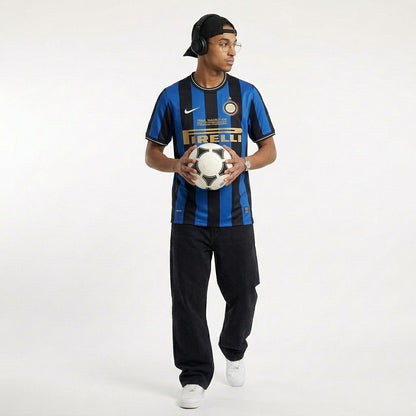 Camisa Inter de Milão Retrô 2010 Azul e Preta - Nike