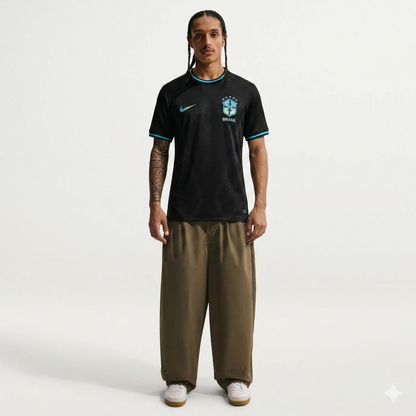Camisa Seleção Brasil 2022 Nike - Preto - Conceito Preto