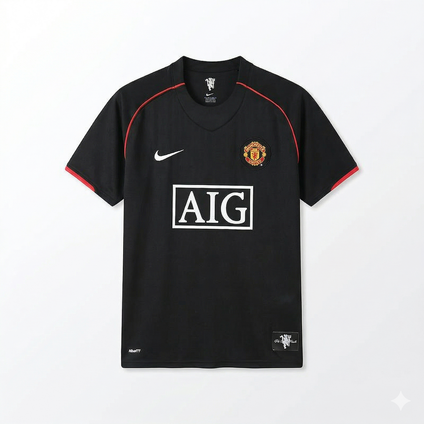 Camisa Manchester United 2007/08 - Retrô Masculino - Preta