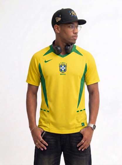 Camisa Seleção Brasileira Retrô 2002 Amarela - Nike