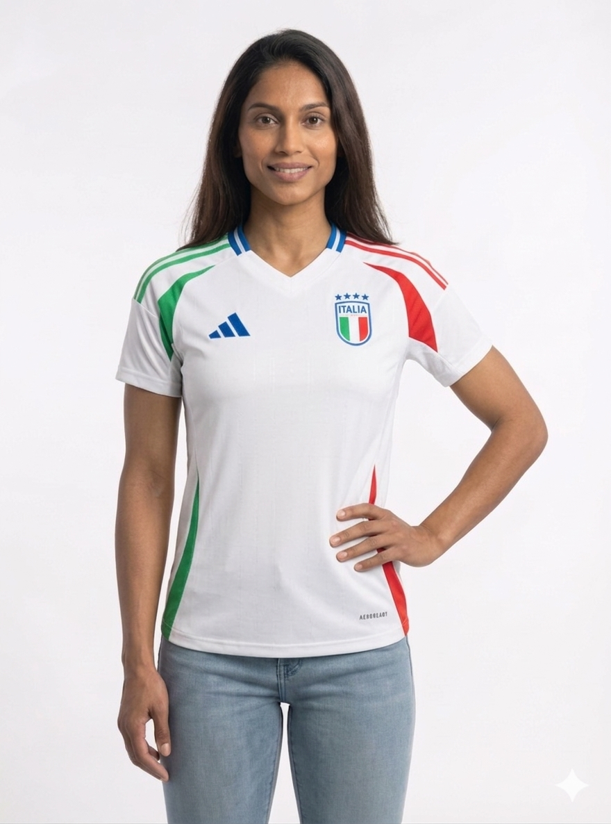 Camisa Itália Home 24/25 s/n° Adidas - Branca -  (Feminina)