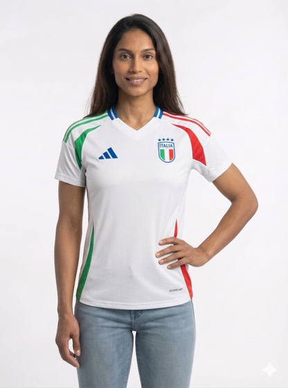 Camisa Itália Home 24/25 s/n° Adidas - Branca -  (Feminina)