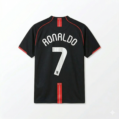 Camisa Manchester United 2007/08 - Retrô Masculino - Preta