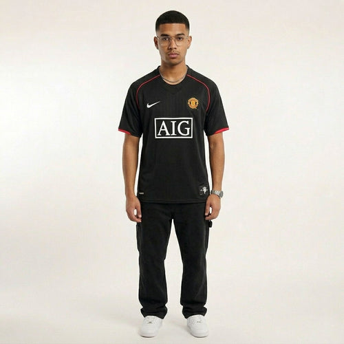 Camisa Manchester United 2007/08 - Retrô Masculino - Preta
