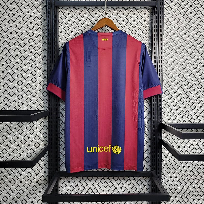Camisa Barcelona Retrô 2015 Azul e Grená - Nike