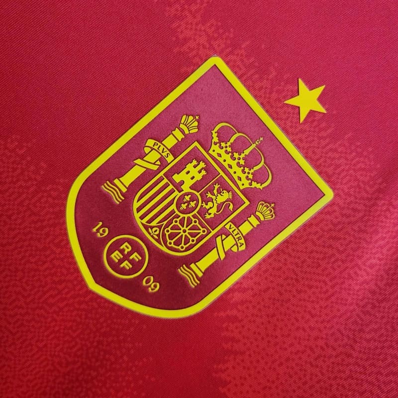 Camisa Espanha Home 24/25 s/n° Torcedor Adidas Masculino - Vermelho