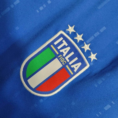 Camisa Itália Home 24/25 s/n° Torcedor Adidas Masculino - Azul
