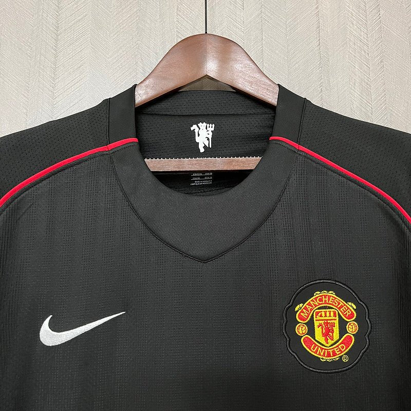 Camisa Manchester United 2007/08 - Retrô Masculino - Preta