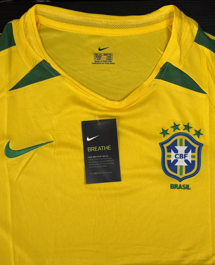 Camisa Seleção Brasileira Retrô 2002 Amarela - Nike